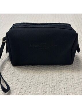 SALVATORE FERRAGAMO make up bag DOP kit toiletries bag cosmetic bag navy OS